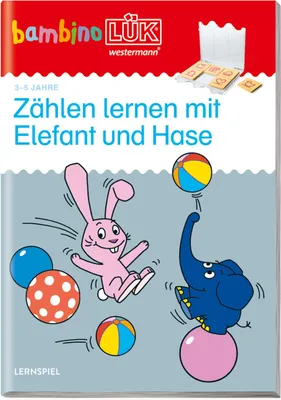 Produktbild von LÜK bambinoLÜK Buch Zählen lernen mit Elefant und Hase ab 3 Jahren 7516
