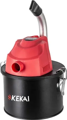 Image de Aspirateur à cendres compact 4 litres Kekai Adriano 600W Filtre HEPA Lavable et coude en aluminium