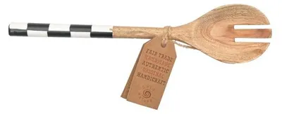 Produktbild von Only Natural – Holzgabel – Schwarz – 30 × 7 × 1.5 cm