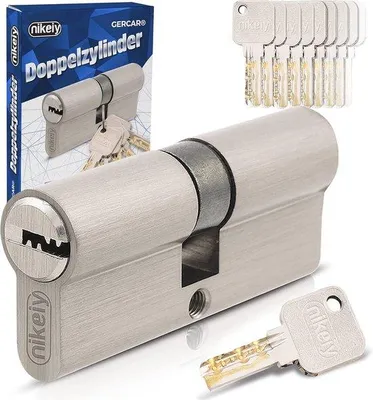 Productafbeelding van Cilinderslot 10 x 60mm Gelijksluitend - Set van 10 Sleutels