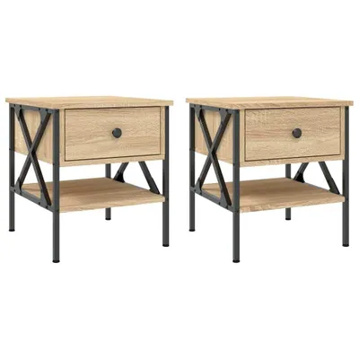 Obrázek produktu pro Noční stolky 2 ks dub sonoma 40 x 42 x 45 cm kompozitní dřevo