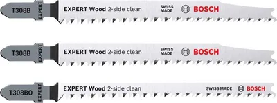 Produktbild von Expert Wood 2-side clean Stichsägeblatt-Set, 3-tlg.