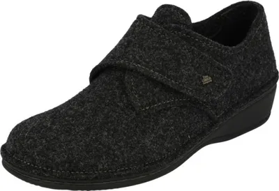 Produktbild von Finn Comfort Adelboden Damen geschlossener Hausschuh, Anthrazit, Wollfilz NEU - Haus - hüttenschuhe Damen Hausschuhe, Grau