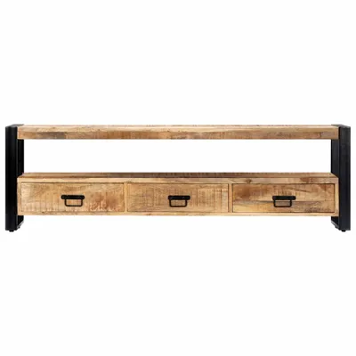 Image de vidaXL Armoire TV 150 x 30 x 45 cm bois massif mangue