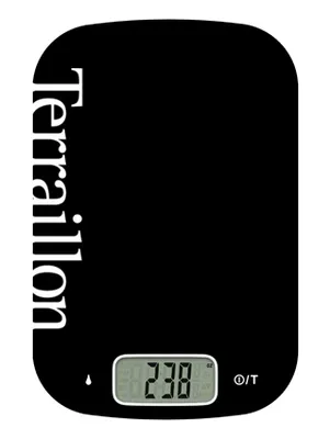 Produktbild von Terraillon NEO COOK 12625 Elektronische KÃ1/4chenwaage mit LCD-Infodisplay, Messbereich bis 6 kg, Glas-Wiegeschale, Zuwiegefunktion, Automatische Abschaltung