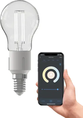 Produktbild von Calex Smart LED Lampe, E14, Filament, warmweißes Licht, dimmbar, WLAN App- & Sprachsteuerung