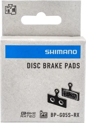 Produktbild von Shimano WO-EBPG05SRXA, Fahrradbremsbelag, Schwarz, Edelstahl