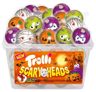 Zdjęcie produktu dla Trolli Straszne Głowy, opakowanie 60 sztuk