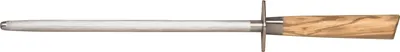 Produktbild von Burgvogel Wetzstahl, rund, 26 cm lang, Griff aus Olivenholz, 8220.926.26.0