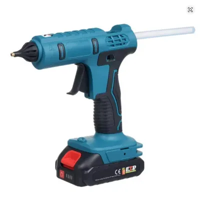 Produktbild von 18V Akku-Heißklebepistole ohne Akku, 11mm Klebesticks kompatibel, 230–250°C, schnelles Aufheizen, tragbar für DIY, inkl. 10 Klebesticks