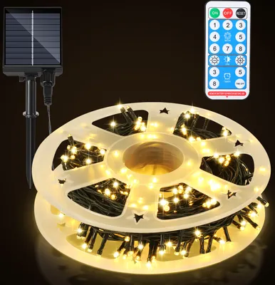 Obrázek produktu pro TolleTour 80M 800 LED solární víla světla IP44 8 modů vnitřní venkovní ChristmasParty zahrada svatba vodotěsné osvětlení dekorace teplá bílá