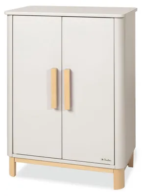 Produktbild von Pinolino Puppenschrank 'Malea', 4-tlg. Lackiert: MDF und Buche, beige und klar lackiert