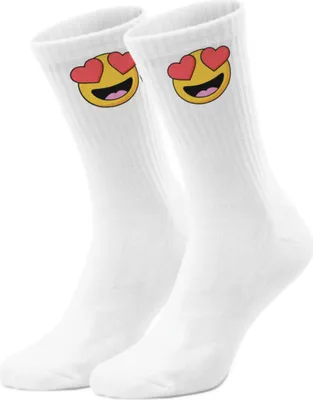 Produktbild von epicsocks EmotiFeet Verliebte Augen Emoticon Socken in 37-41 im Paar