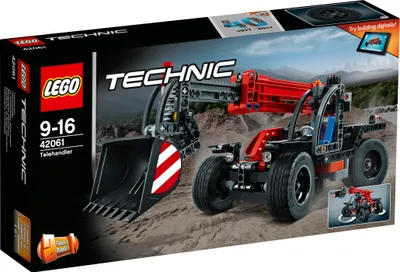 Produktbild von LEGO Technic Teleskoplader, Rot, Grau, Schwarz, 22cm Höhe, 30cm Länge, 10cm Breite, Allradlenkung, ausfahrbarer Ausleger, Kippschaufel, detailreiche Kabine, große Räder, 2-in-1 Modell (umbaubar zum Abschleppwagen), digitale 3D-Bauanleitungen, für 9-16 Jahre, LEGO App, Jubiläumsstein zum 40-jährigen LEGO Technic Jubiläum