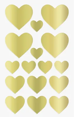 Produktbild von HEYDA Sticker Herzen gold 4005329147296