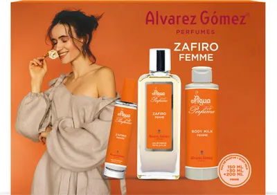 Produktbild von Set mit Damenparfüm Alvarez Gomez ZAFIRO FEMME EDP Zafiro Femme 3 Stücke