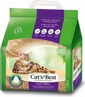Zdjęcie produktu dla Cat's Best Smart Pellets żwirek dla kota 2,5 kg przezroczysty przezroczysty jeden rozmiar