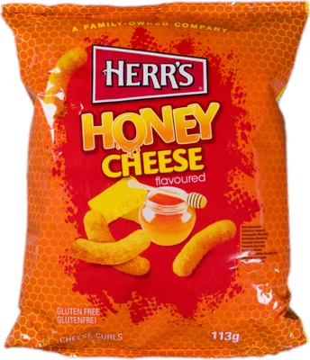 Produktbild von Herr´s Honey Cheese Flavoured Cheese Curls 113g