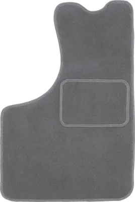 Produktbild von Fahrerfußmatte Velours graphit passend für Skoda 105 / 120 / 130 (1976-1990, Limousine) – mit Befestigungen – passgenau