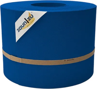 Produktbild von Sichtschutzstreifen zaun|zu PREMIUM 35m Rolle PP Zaunblende für Doppelstabzaun Enzianblau, 35m