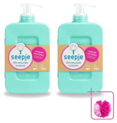 Productafbeelding van 2 x Seepje handzeep - Lavendel en tonkaboon - 300 ml - Voordeelverpakking - 2 stuks