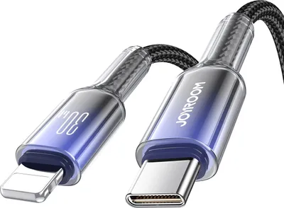 Produktbild von JOYROOM Cable USB-C Lightning Joyroom S-A42 30W 1.2m (black)