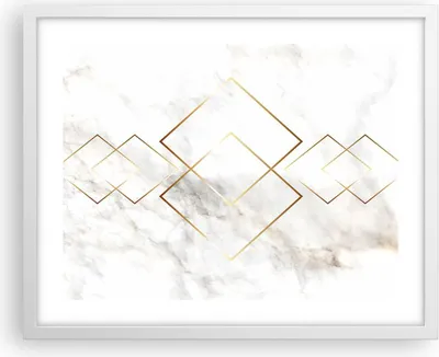 Produktbild von Gerahmtes Poster - Weißer Rahmen - Abstraktion modern - 50x40 cm - Wand Bild - Wanddeko - Wandbilder - Kunstposter - Wandposter - Bilderrahmen - Bilder - Kunstdruck - Wandbild - P2WAA50x40-4022