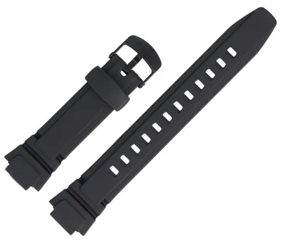 Produktbild von Casio 14mm Uhrenarmband Kunststoff Schwarz AQ-180