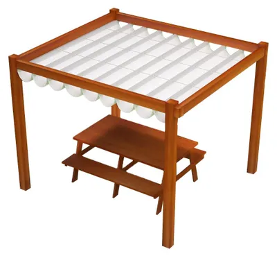 Zdjęcie produktu dla Roleta rzymska pozioma premium Decor 2,5x4 Biały