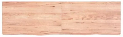 Obrázek produktu pro vidaXL Stolová deska světle hnědá 140x40x(2-4)cm dubový masiv ošetřený dřevem