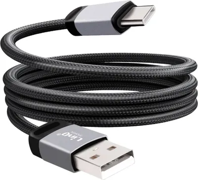 Immagine prodotto di LinQ, cavo da USB a USB-C 3A 27W a ricarica rapida 1,2m, nero