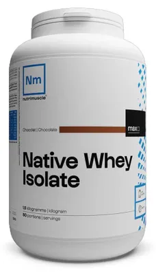 Image de Whey Isolate - Nutrimuscle - Whey native isolate low lactose (1,5kg) - Saveur Chocolat