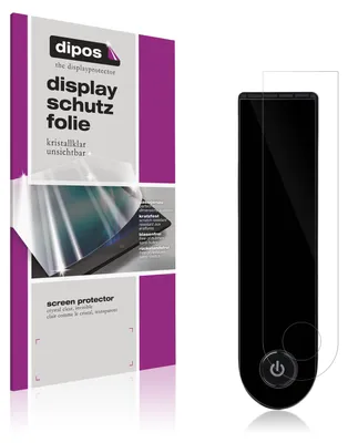A product package for screen protectors is shown next to a black device with a screen protector applied.
