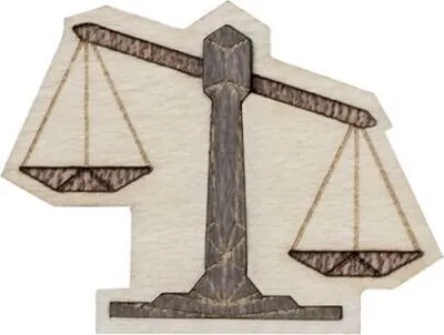 Image de BeWooden Broche en bois avec Broche Balance