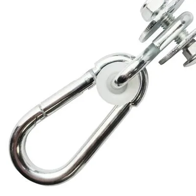Produktbild von Schaukelschelle aus Metall - 120 mm - Stahl - Wetterfest - Robuste Befestigung