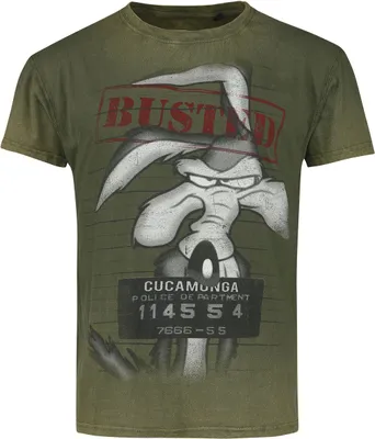 Produktbild von Looney Tunes T-Shirt Herren Wile E. Coyote - Wanted grün S