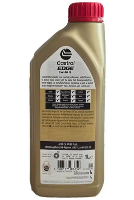 Produktbild von Castrol EDGE 5W-30 M, 1 l, 5W-30, Sommer/Winter, Auto, -39 °C, 89,5 °C
