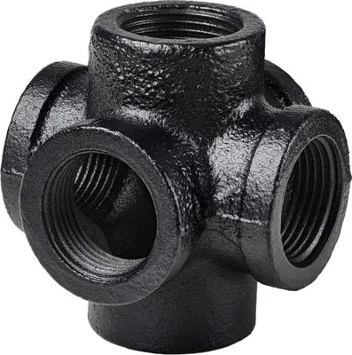 Produktbild von Dolle Eckverbinder für Pipe-Regalsystem 90° 20 mm (3/4) schwarz matt 6 Stück