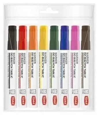 Zdjęcie produktu dla Marker do tablic suchościeralny 8 kolorów TOMA