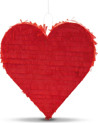 Produktbild von Pinata Herz rot Kinder Geburtstag Schlag-Pinata 36 x 37 cm Liebe Geschenkidee