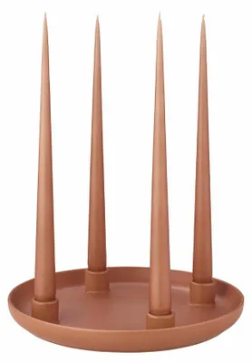 Produktbild von Blomus Kerzenhalter -VELA- Farbe Amber Brown Größe L Form rund Ø 27 cm, 67153, Shop Exclusive