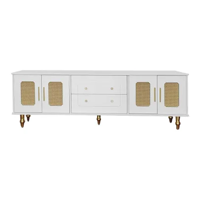 Produktbild von Lowboard, 177/38/53 cm, TV-Schrank, Fernsehtisch, Fernsehschrank für Wohnzimmer, stehend