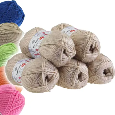 Produktbild von 5 x 100g Strickgarn Kartopu BABY ONE Antipilling Babywolle Babygarn, Farbwahl