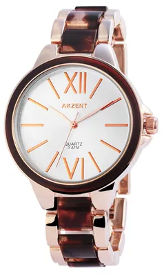 Produktbild von Akzent Damenuhr mit Metallarmband