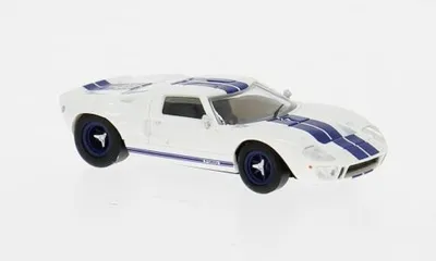 Produktbild von Brekina PKW Ford GT40 1966 weiß/blau 18551