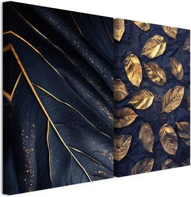 Produktbild von murando - Akustikbild Bilder XL Set Naturmotiv Kunstdruck auf Leinwandbild 80x60cm 2 Teilig je 40x60cm Collage 2er Kunst Wandpaneele Schalldämmung Leinwandbilder Dekoration - Elegante b-C-10460-b-a
