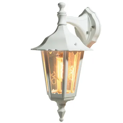 Immagine prodotto di Applique Konstsmide Firenze in alluminio laccato bianco con vetro trasparente