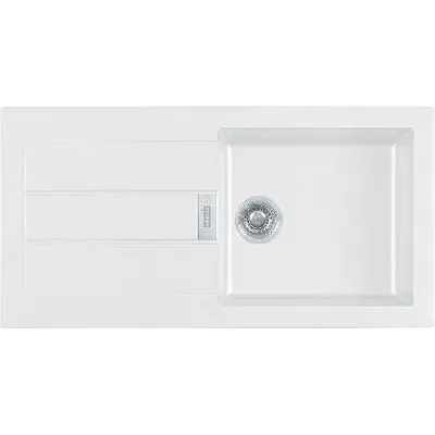 Produktbild von Franke Sirius 2.0 - Tectonite-Spüle S2D 611-100, 1000x500 mm, Weiß 143.0613.639