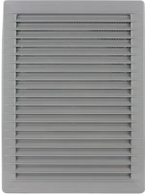 Produktbild von Lüftungsgitter Abluftgitter Gitter Insektenschutz Belüftung Entlüftung Lamellengitter Insektenschutz 140 x 210 mm grau