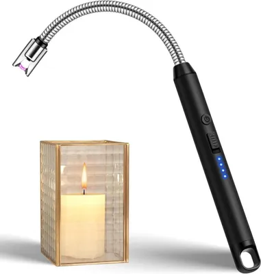 Produktbild von LcFun Stabfeuerzeug USB Elektrisches Feuerzeug Winddicht für Küche Camping